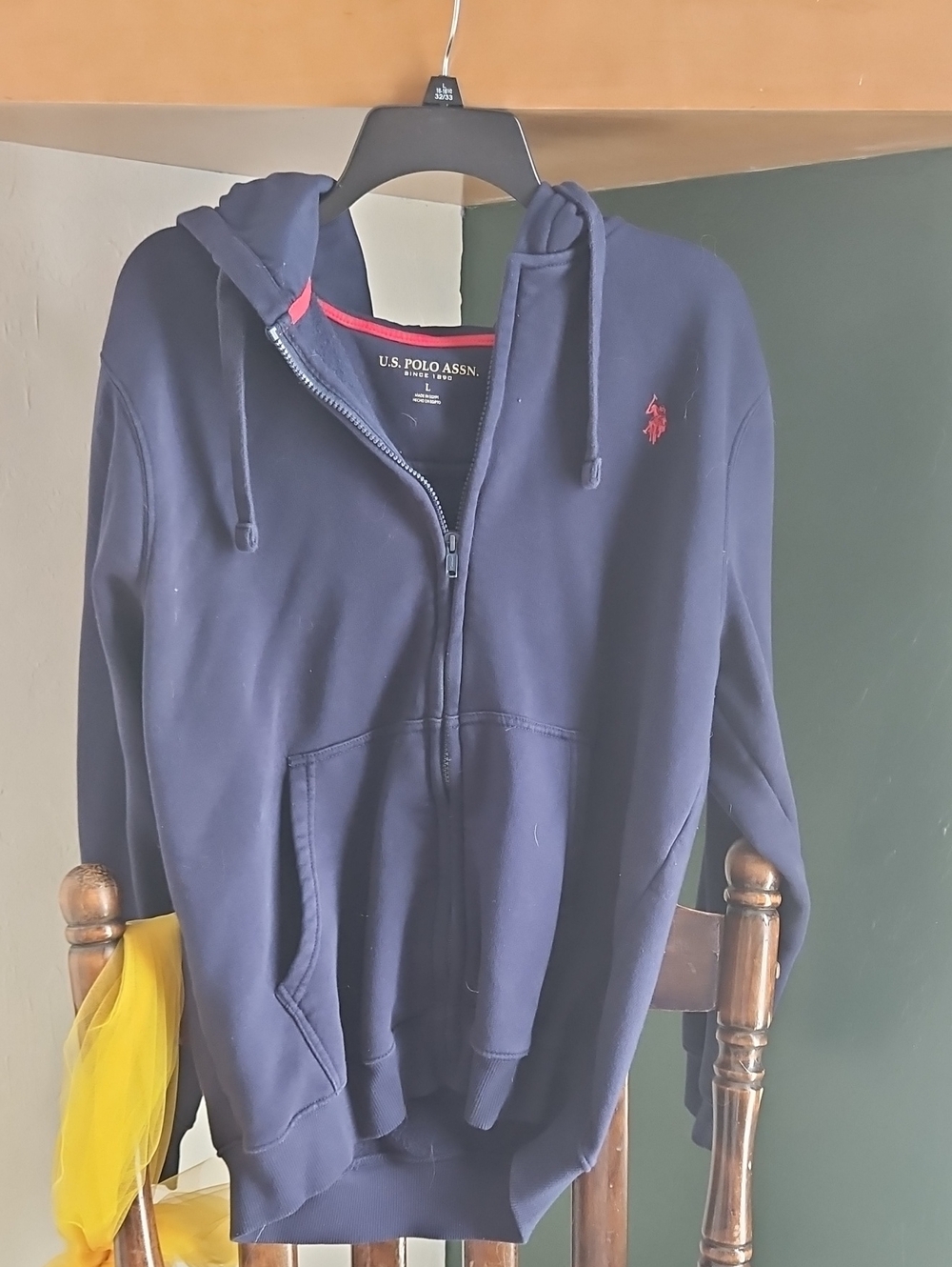 U.S. Polo Assn. Men’s Navy Full-Zip Hoodie and pants – Size Large